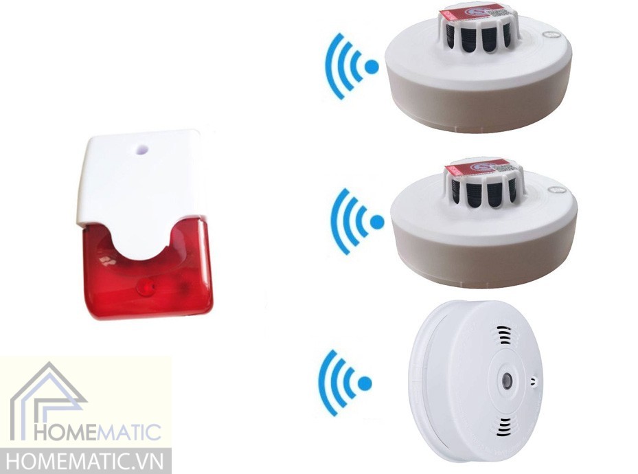 Bộ kit báo cháy không dây ra loa FAKIT