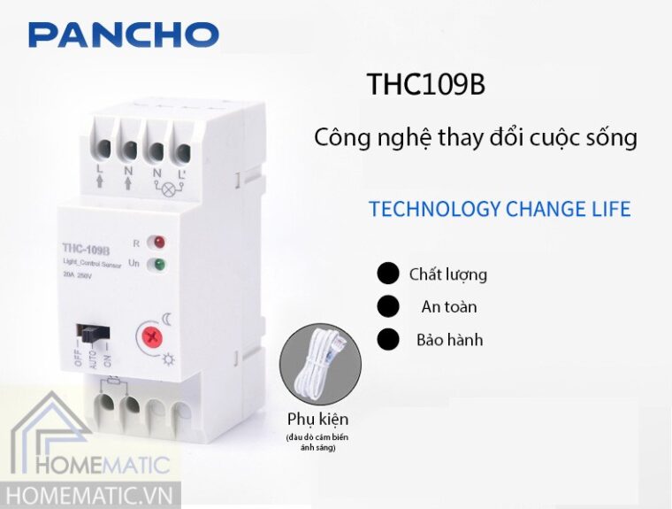 Công tắc cảm ứng anh sáng có đầu dò THC109B
