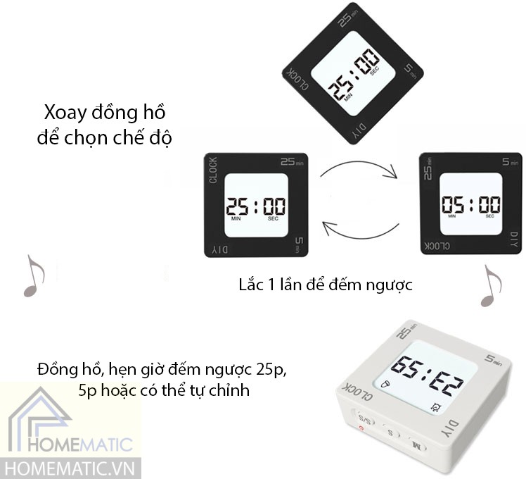 Đồng hồ đa chức năng hẹn giờ đếm ngược
