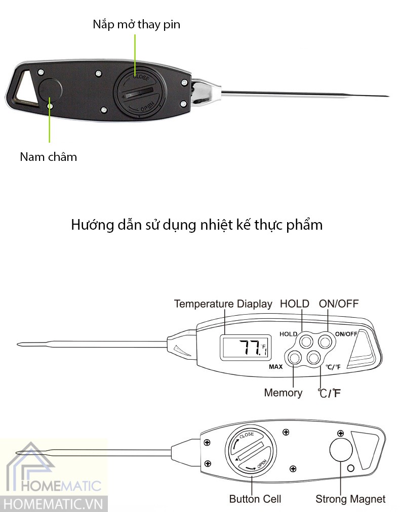 Nhiệt kế đo thưc phẩm EN2038