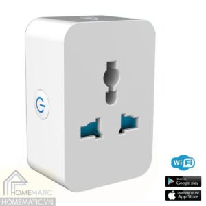 Ổ cắm thông minh WIFI 16A Tuya đo công suất HM-WS026