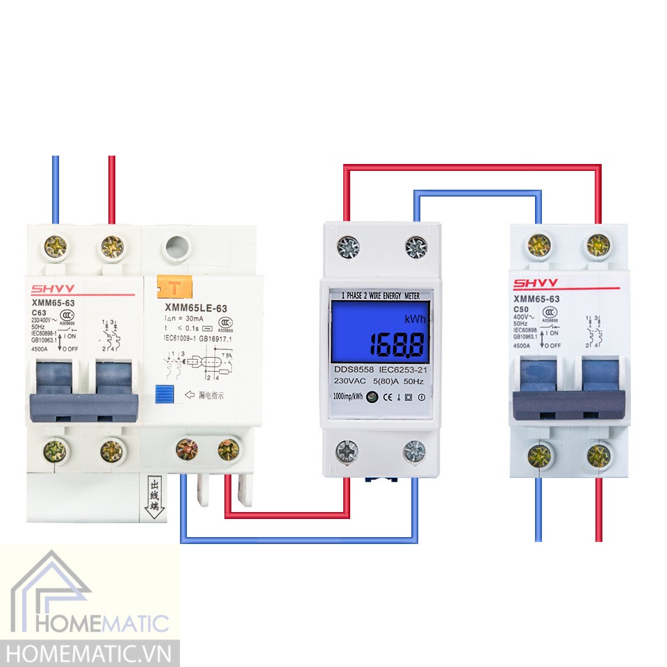 Công tơ điện tử 80A DDS8558