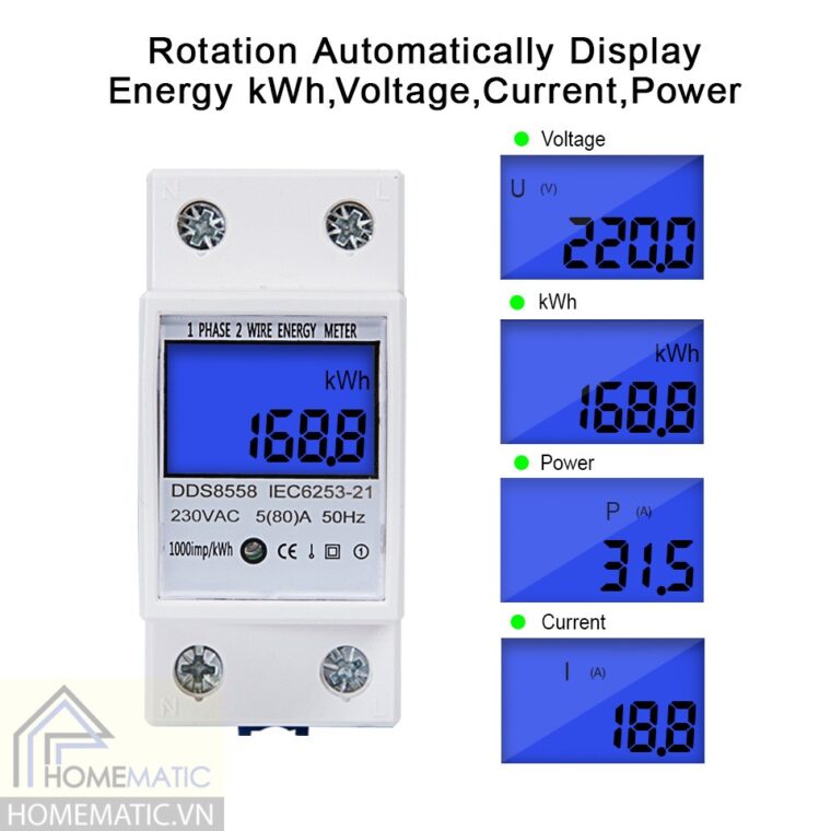Công tơ điện tử 80A DDS8558