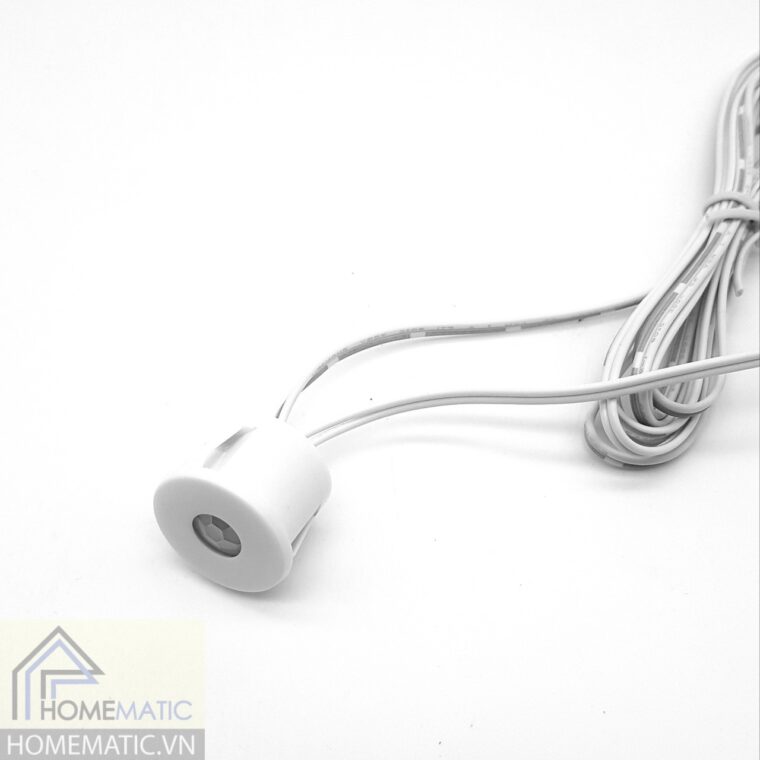 Công tắc đèn tủ nội thất khoét lỗ cảm biến PIR 12V thân ngắn góc hẹp HMSC-LP2019