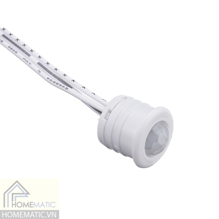 Công tắc đèn tủ nội thất khoét lỗ cảm biến PIR HMSC-LP2018 12v thân ngắn