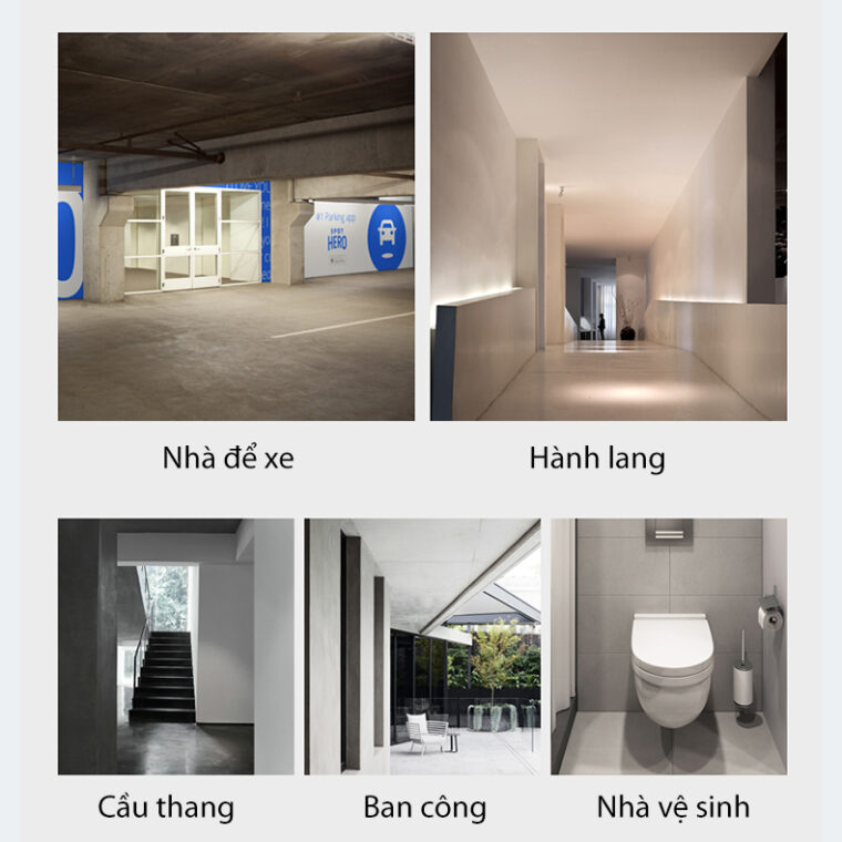 Đèn LED cảm ứng radar kín nước RAD-12WIP