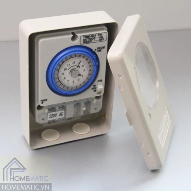Hộp công tắc hẹn giờ cơ bật tắt công suất lớn TB388N Precision