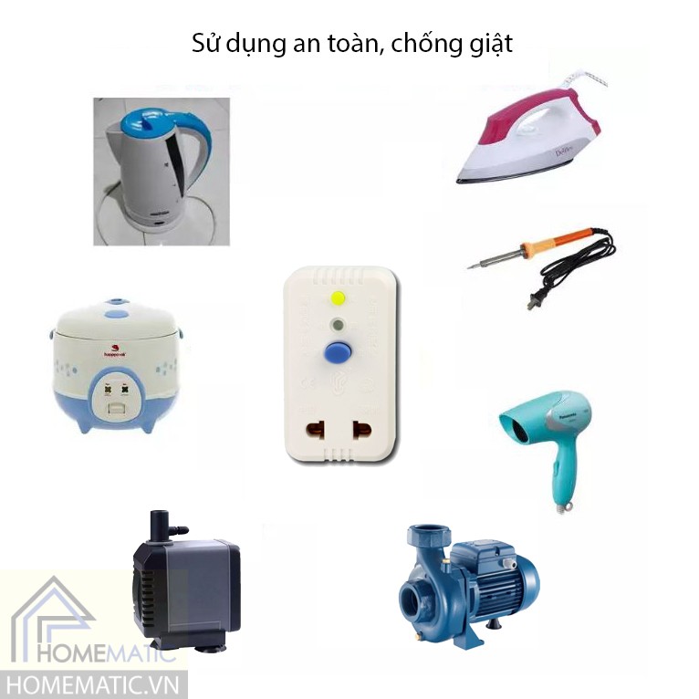 Ổ cắm chống giật, dò điện cho các thiết bị NB-ZL2M10