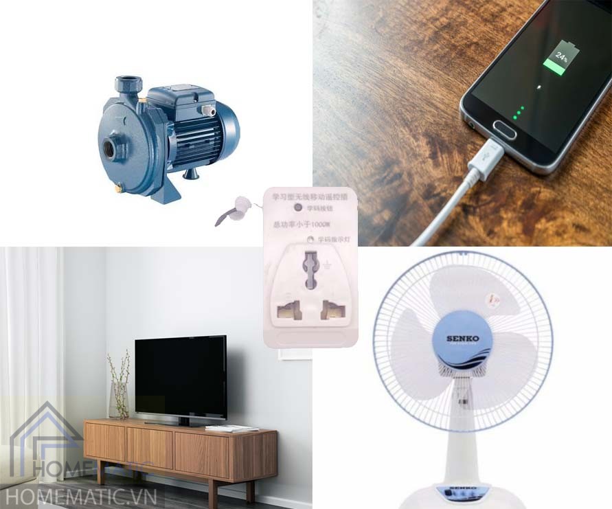 Ổ cắm điều khiển từ xa học lệnh RF SCHUN01