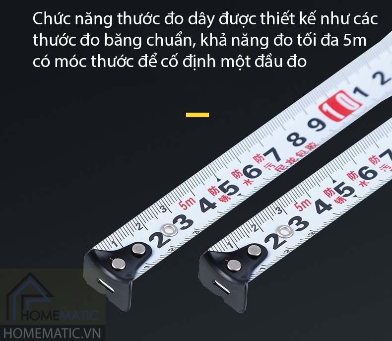 Thước đo đa năng điện tử cao cấp pin sạc USB 3 trong 1 LDT0540