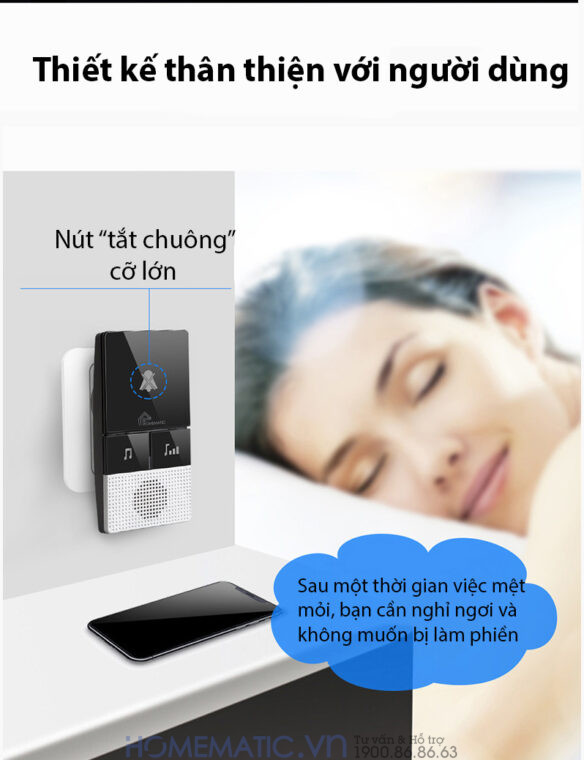 Chuông Cửa Không Dây Cao Cấp, Không Dùng Pin Homematic Hbm08