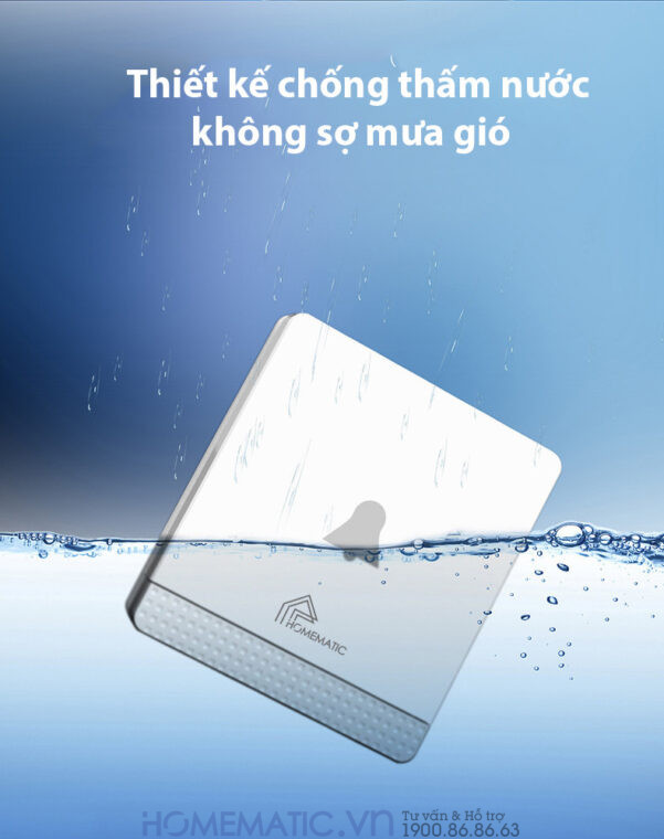 Chuông Cửa Không Dây Cao Cấp, Không Dùng Pin Homematic Hbm08