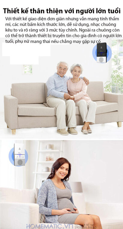 Chuông Cửa Không Dây Cao Cấp, Không Dùng Pin Homematic Hbm08