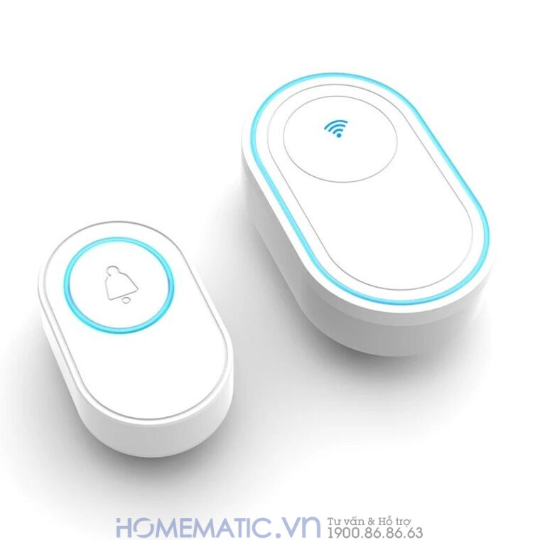 Chuông Cửa Không Dây Wifi Tuya Tdb12 1 bấm 1 loa chuông