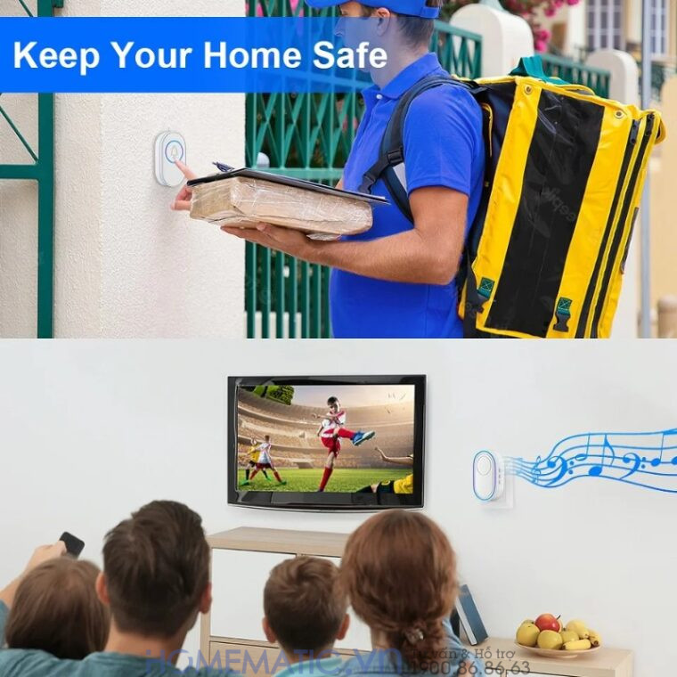 Chuông Cửa Không Dây Wifi Tuya Tdb12