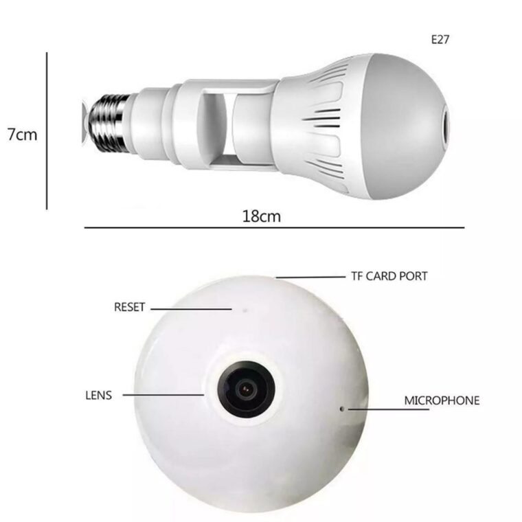 Camera kiêm bóng đèn xoay chỉnh hướng CV380V2