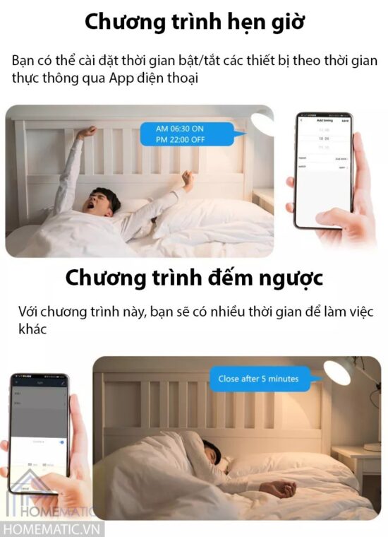 Công tắc Wifi mặt kính hỗ trợ remote thế hệ mới Tuya HM21