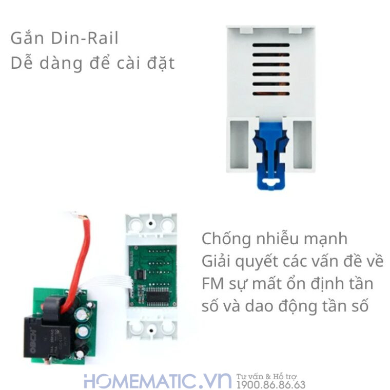 Thiết Bị Bảo Vệ Quá áp, Thấp áp, Quá Tải, Hỗ Trợ Bật Tắt Tải 63a Tvps1-63c