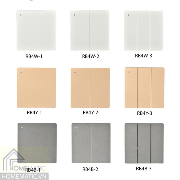 Công tắc phát sóng không dây không dùng pin RB4