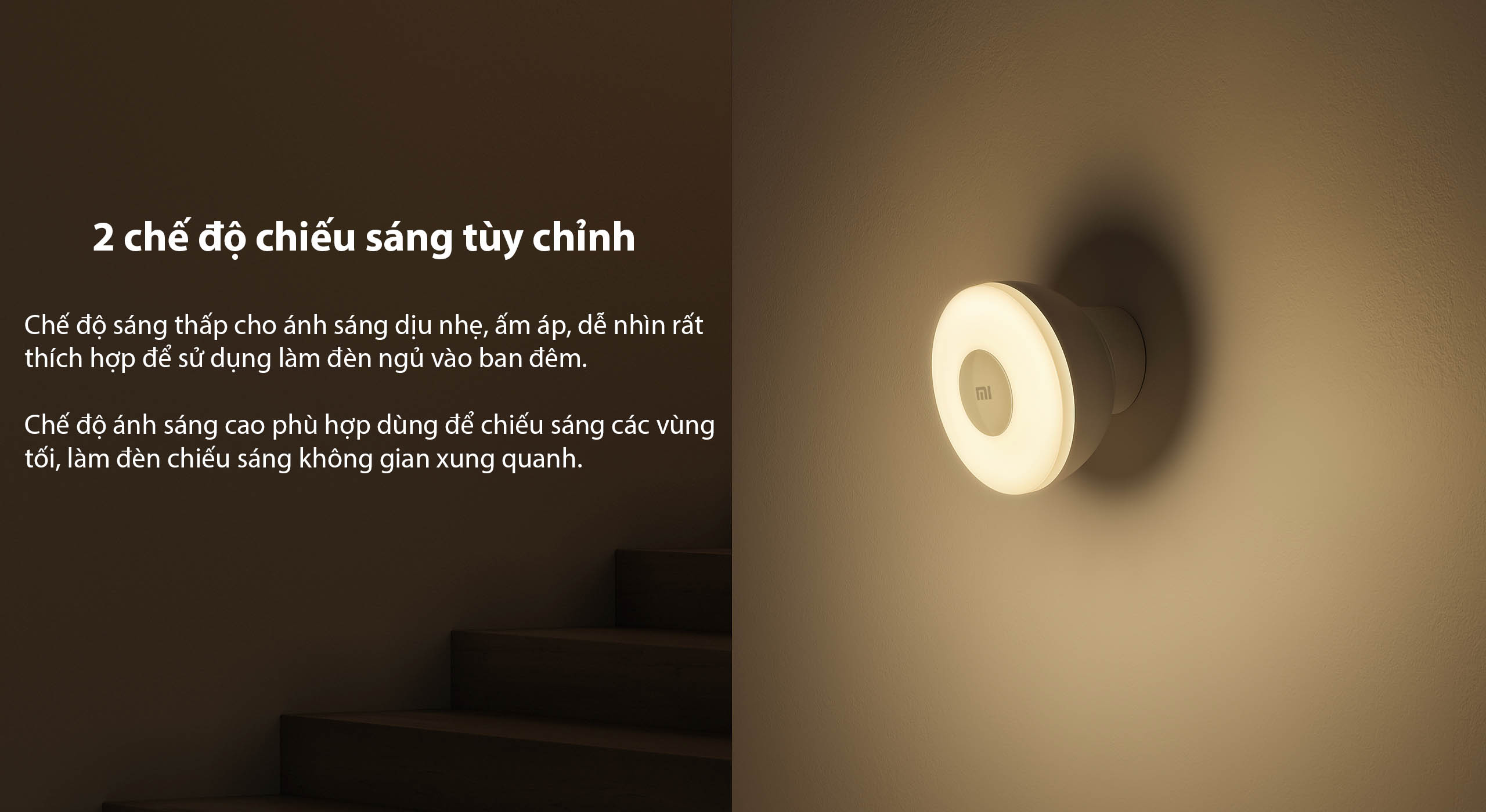 2 chế độ chiếu sáng tùy chỉnh
