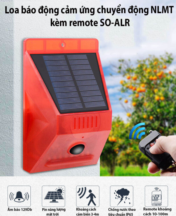 Loa báo động cảm ứng chuyển động NLMT kèm remote SO-ALR