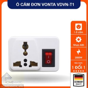 Ổ cắm đơn có công tắc nguồn Vonta VDVN-T1