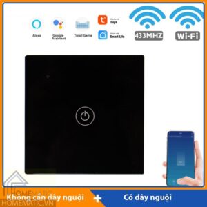 Công tắc wifi măt kính vuông hỗ trợ remote thế hệ mới TUYA HM31