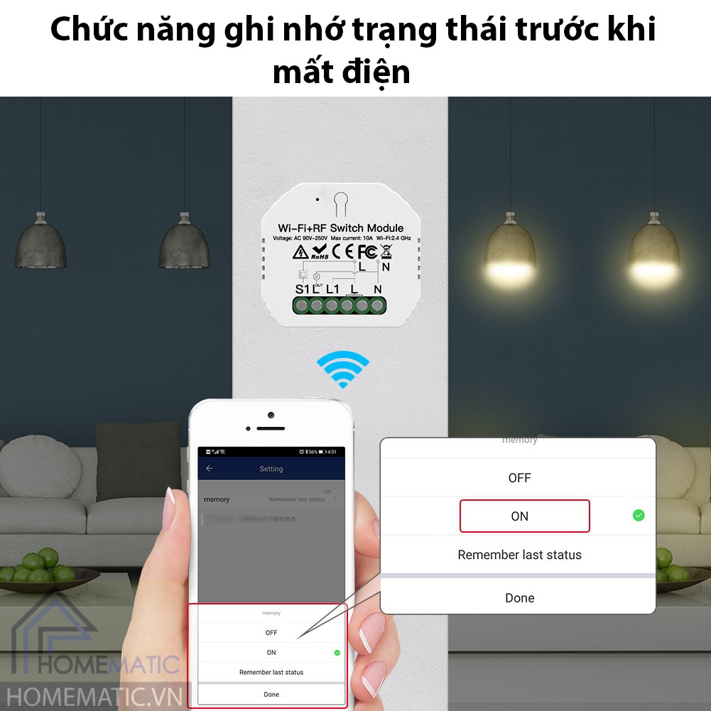 ghi nho trang thia truoc khi mat dien
