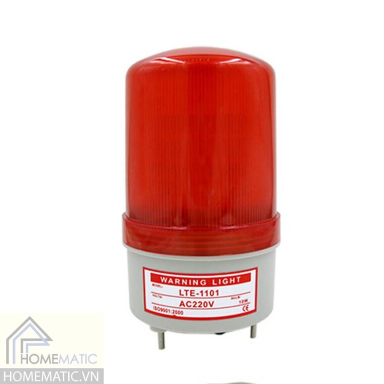 Đèn xoay báo động 220v có còi LTE-1101J