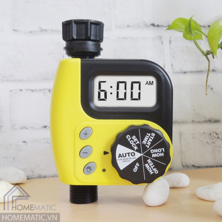 Van đồng hồ điện tử hẹn giờ tưới nước cho cây Greenmatic GM6605