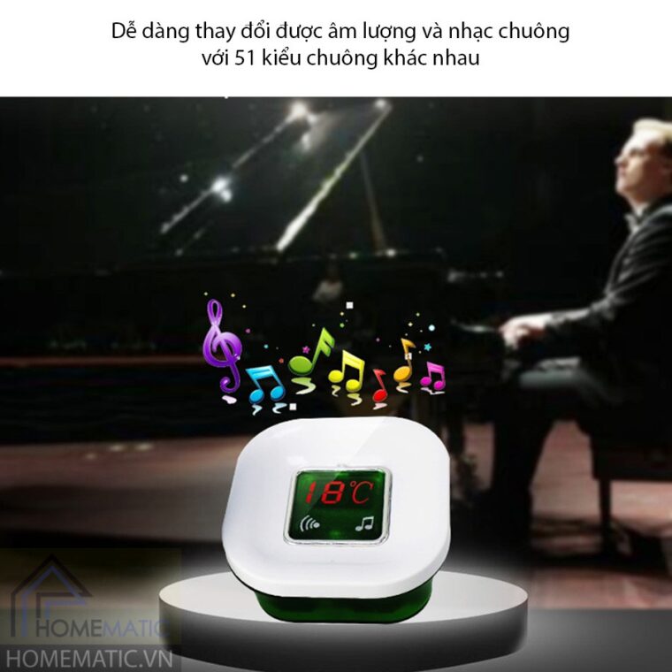 Chuông không dây báo nhiệu độ Zogin-B18