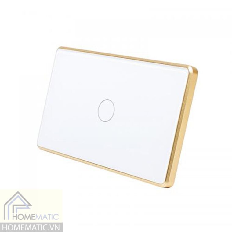 Công tắc bình nước nóng wifi Tuya 20A viền kim loại SYS-BS01