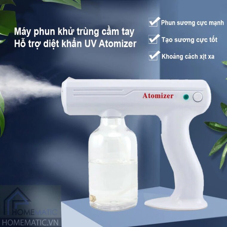 Máy phun khử trùng cầm tay hỗ trợ diệt khuẩn UV Atomizer