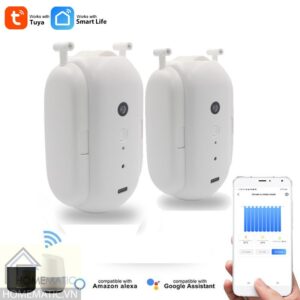 Robot mở rèm, màn cửa ray trượt đi trong ray thanh trượt rèm SmartLife MC134