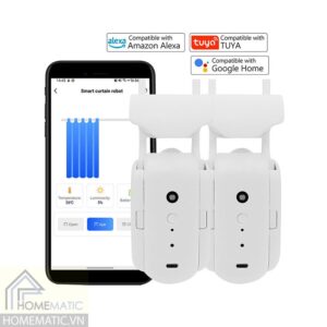 Robot mở rèm, màn cửa chạy ôm thanh treo rèm Smartlife MC1X