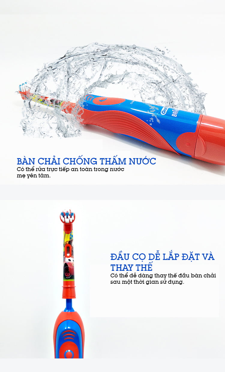 Bàn chải đánh răng điện cho trẻ em Oral-B DB4510K