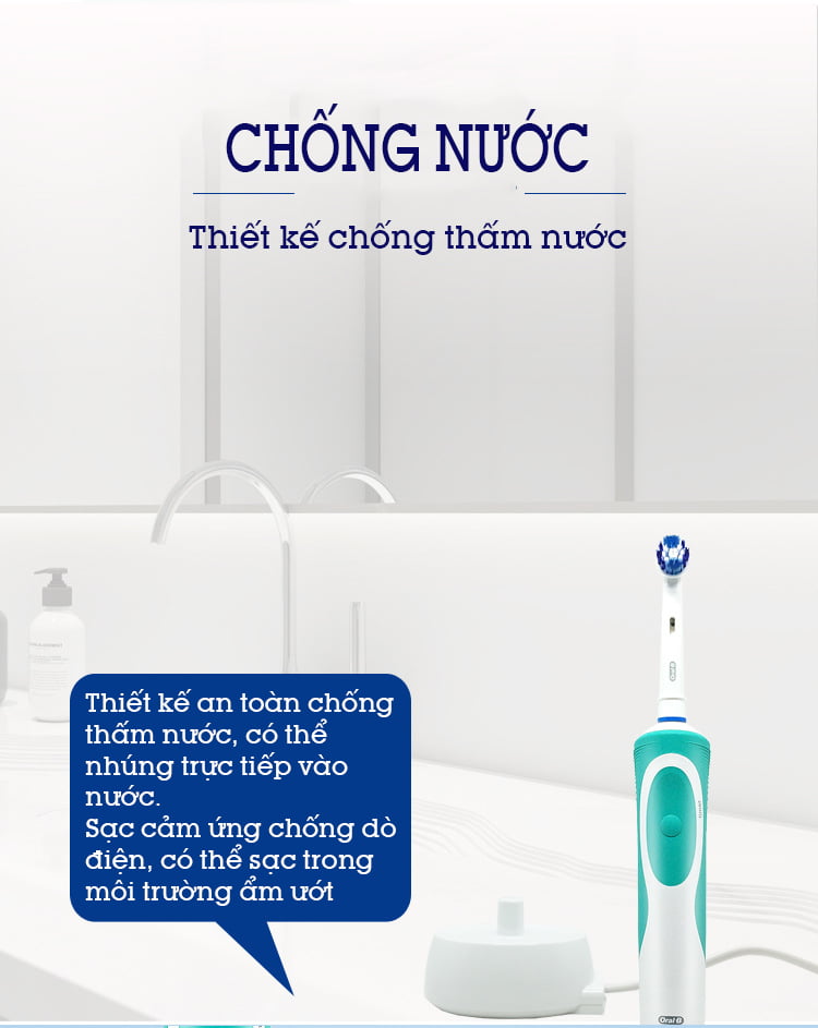 Bàn chải đánh răng điện cao cấp ORALB-D12S
