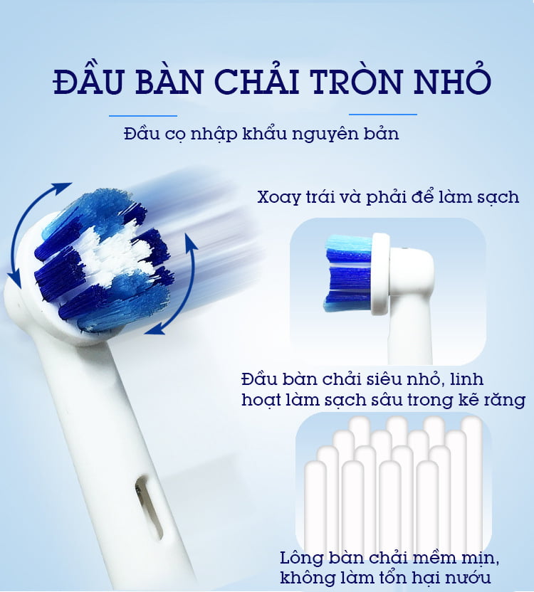Bàn chải đánh răng điện cao cấp ORALB-D12S