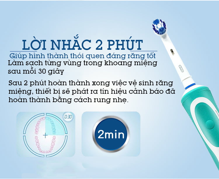 Bàn chải đánh răng điện cao cấp ORALB-D12S