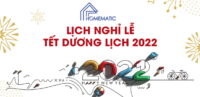 Homematic Thông Báo Lịch Nghỉ Tết Dương Lịch 2022