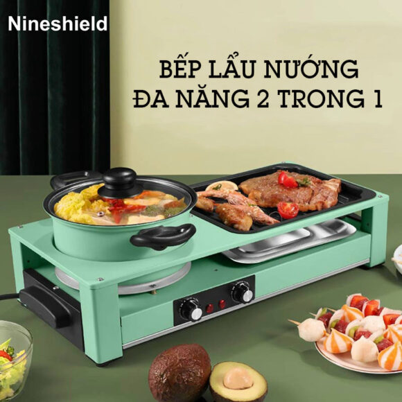 Bếp Nướng Lẩu điện đa Năng Nineshield Bln01