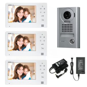 Chuông Hình Japan Aiphone Jos-1v Lắp Nổi Chống Va đập bộ chuông 3 màn hình