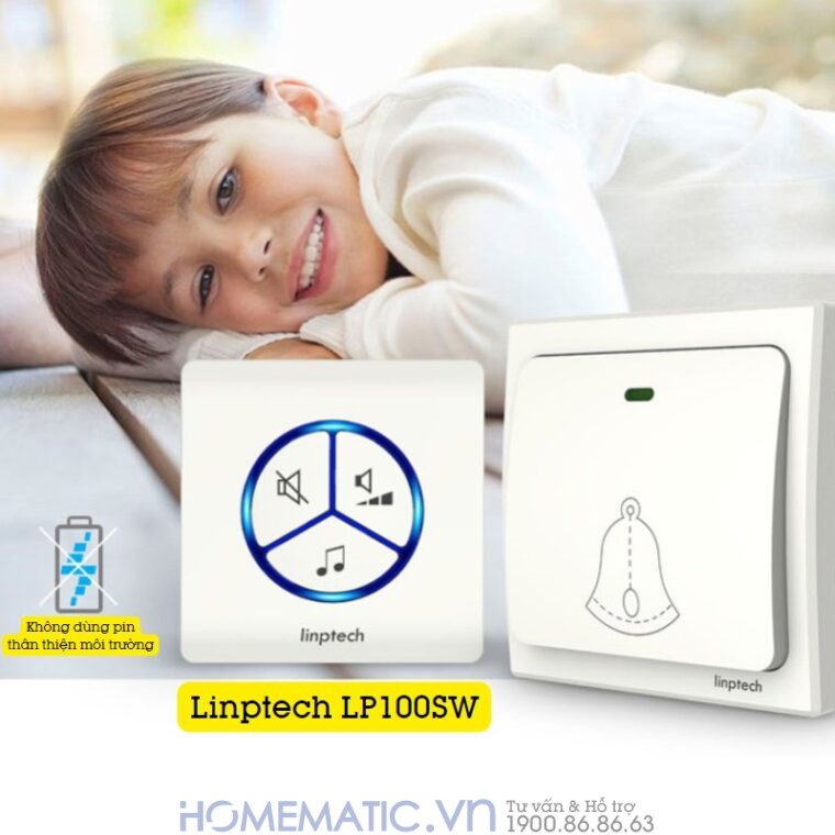 Chuông Không Dây, Không Dùng Pin Linptech Lp100sw