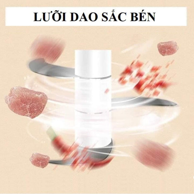 Máy Xay Tỏi ớt Mini Có Pin Sạc Osaka