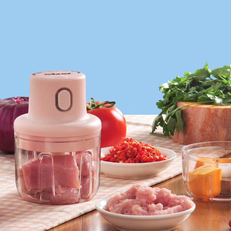 Máy Xay Tỏi ớt Mini Có Pin Sạc Osaka