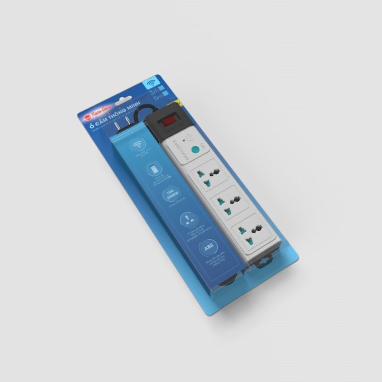 Ổ Cắm điện Thông Minh Wifi Rạng Đông Kéo Dài Oc02wf