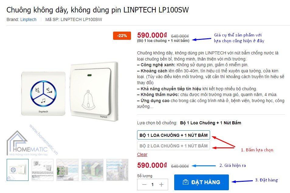 [Trải Nghiệm Web] Thay đổi Cách Chọn Sản Phẩm Khi Mua Hàng