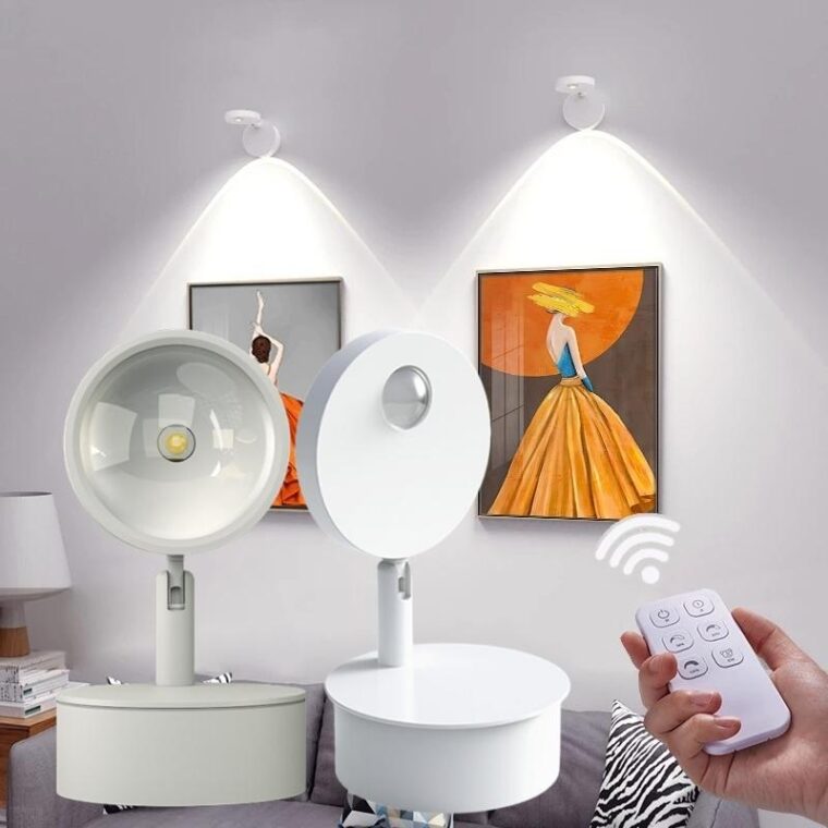 Đèn Tường Soi Tranh, đèn Spotlight Cao Cấp điều Khiển Từ Xa B259