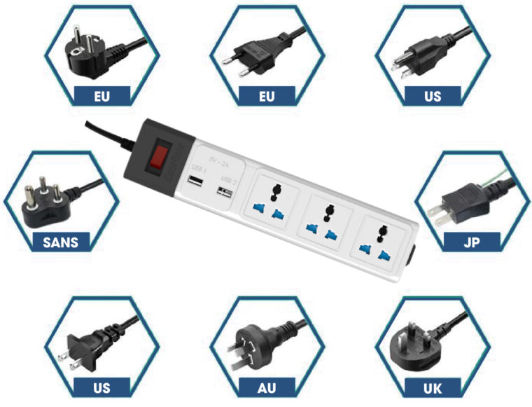 Ổ Cắm điện đa Năng Có Cổng Usb Rạng Đông Chống Sét, Chống Quá Tải Oc02.usb