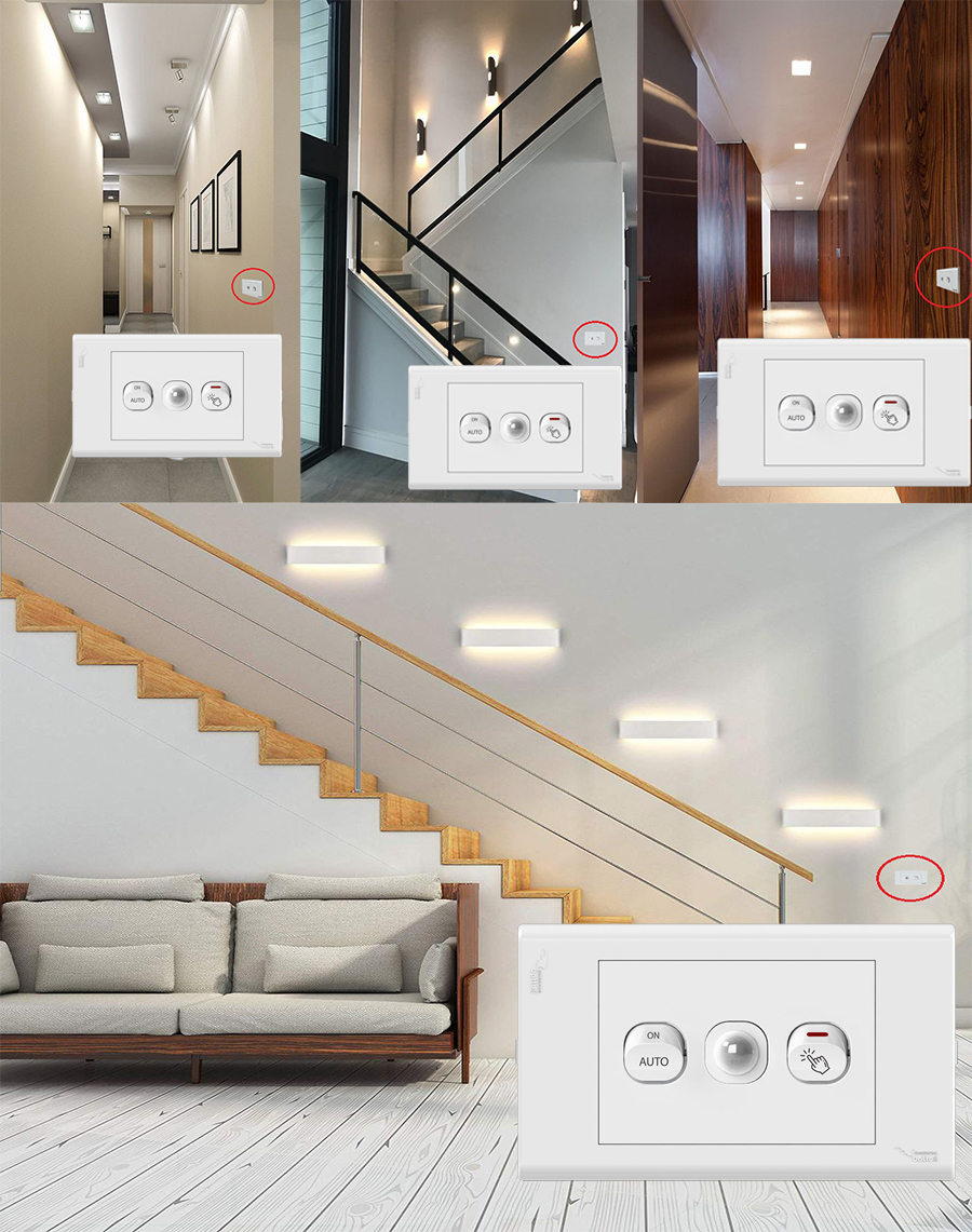 Bộ Công Tắc Cảm Biến Chuyển động Hồng Ngoại Pir Batto Dcp20